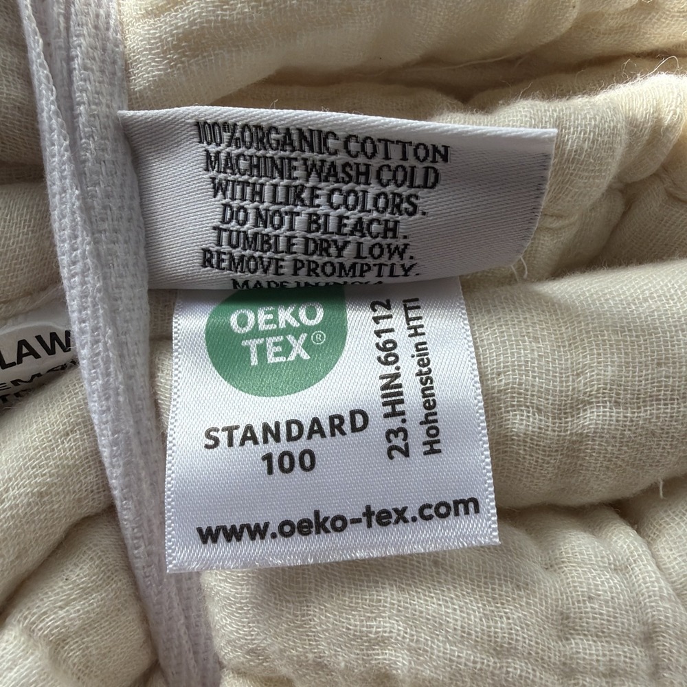NWT Quince King Cal King Dream Quilt Airy Gauze Undyed Organic Cotton w/Dust Bag - Picture 9 of 9